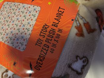 Halloween toy story plush blanket