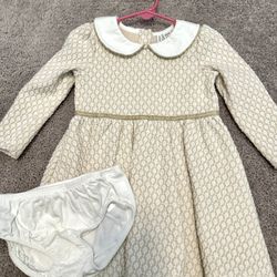 Girl Toddler Sparkle Collard Dress (12-18m) (Janie & Jack)