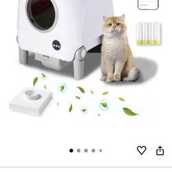 Self Cleaning Cat Litter Box - used 