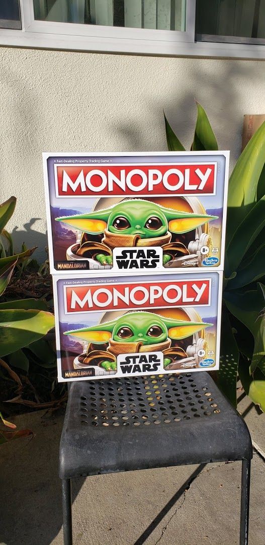 2X NEW The Mandalorian Baby Yoda Star Wars Monopoly Boardgame board game You will receive 2 Board games. Comes from a pet-free and smoke-free home.