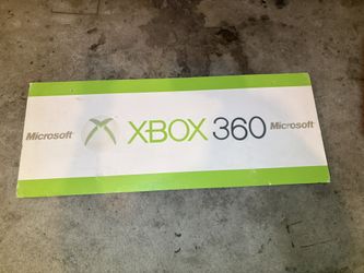 Vintage Retro Microsoft Xbox 360 Store Front Foam Display Sign