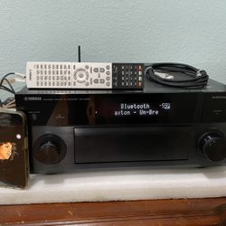 YAMAHA AVENTAGE RX-A2050 9.2-CH 4K BLUETOOTH RECEIVER HDMI(140W X 9 ) WITH REMOTE AND CABLES 