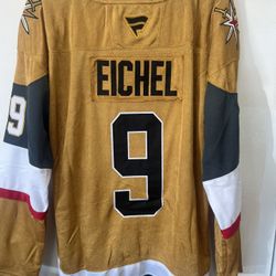 Jack Eichel #9 Vegas Golden Knights Gold New Jersey VGK Size XL