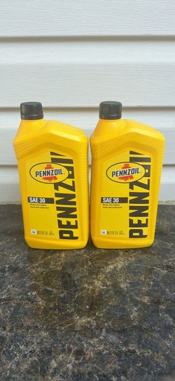 Pennzoil SAE 30 Motor Oil - 2 Quarts New
