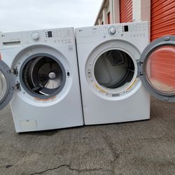 LG Front Load Washer And Stackable Gas Dryer Set 