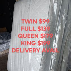 King Queen Full Twin Mattress Bed Delivery