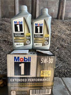 6 Quarts Of Mobil 1 Extended Performance 20,000 Miles 