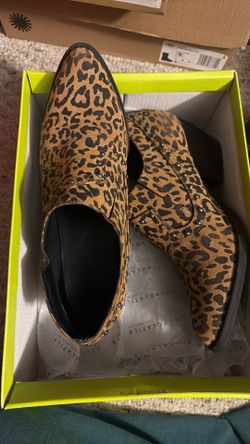Animal print ankle boot