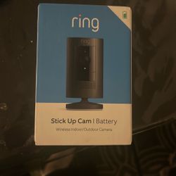 RING Stick Up Cam- Battery, Brand New, Still Sealed