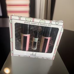 NEW IN BOX - Whish All Natural Shave Cream & Flawless Trio - Pomegranate