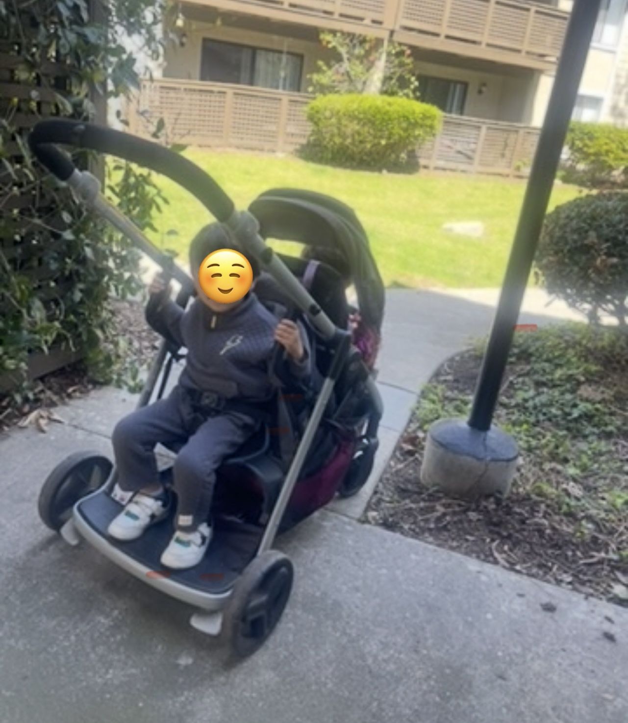 Groger Double stroller and extra baby car seat