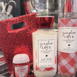 Gingham Love Bath Body Works Set