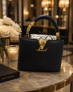 Small handbag on black