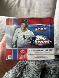 2026 Topps chrome baseball jumbo box . Factory sealed