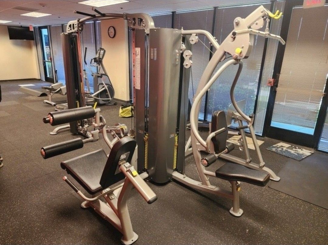 Iron Master 5 Stack Jungle Gym Exercise Weight Equipment Machine Fitness Leg Press Curl Extension