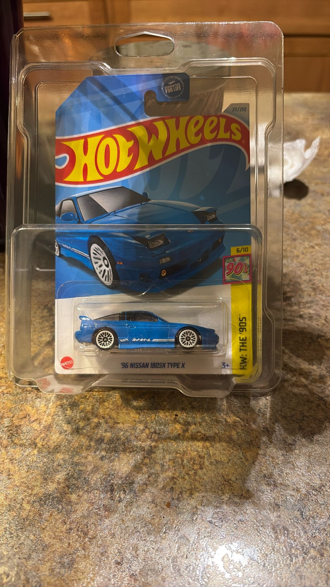 Hot Wheels 96 Nissan 180SX Type X Blue #211 Mainline 2024 Case M/N New