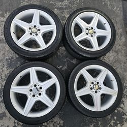 MERCEDES BENZ S550 AMG OEM FACTORY WHEELS & TIRES. W221 S63 CL550 CL63 RIMS