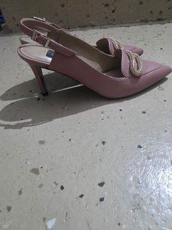 Pink Charles Keith Slingbacks 6.5-7