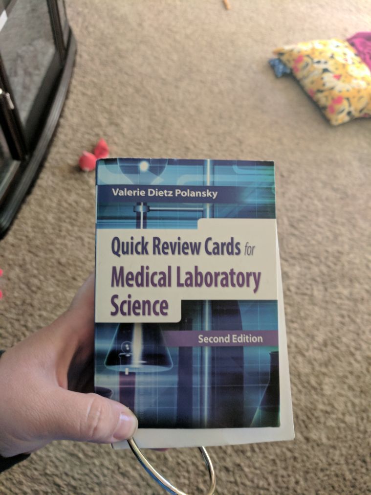 Medical laboratory science review cards
