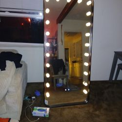 Led Standing Bluetooth Mirror 