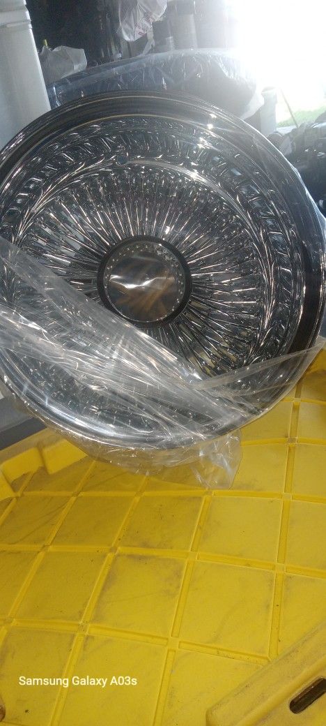 13X7 100 SPOKE RIMS Chrome  New 