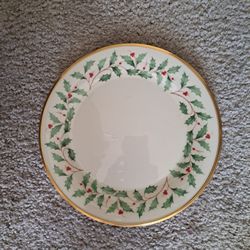 Lenox Christmas  Plate For Cookies  Etc