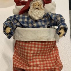 CLOTHTIQUE SLEEPING SANTA FIGURE