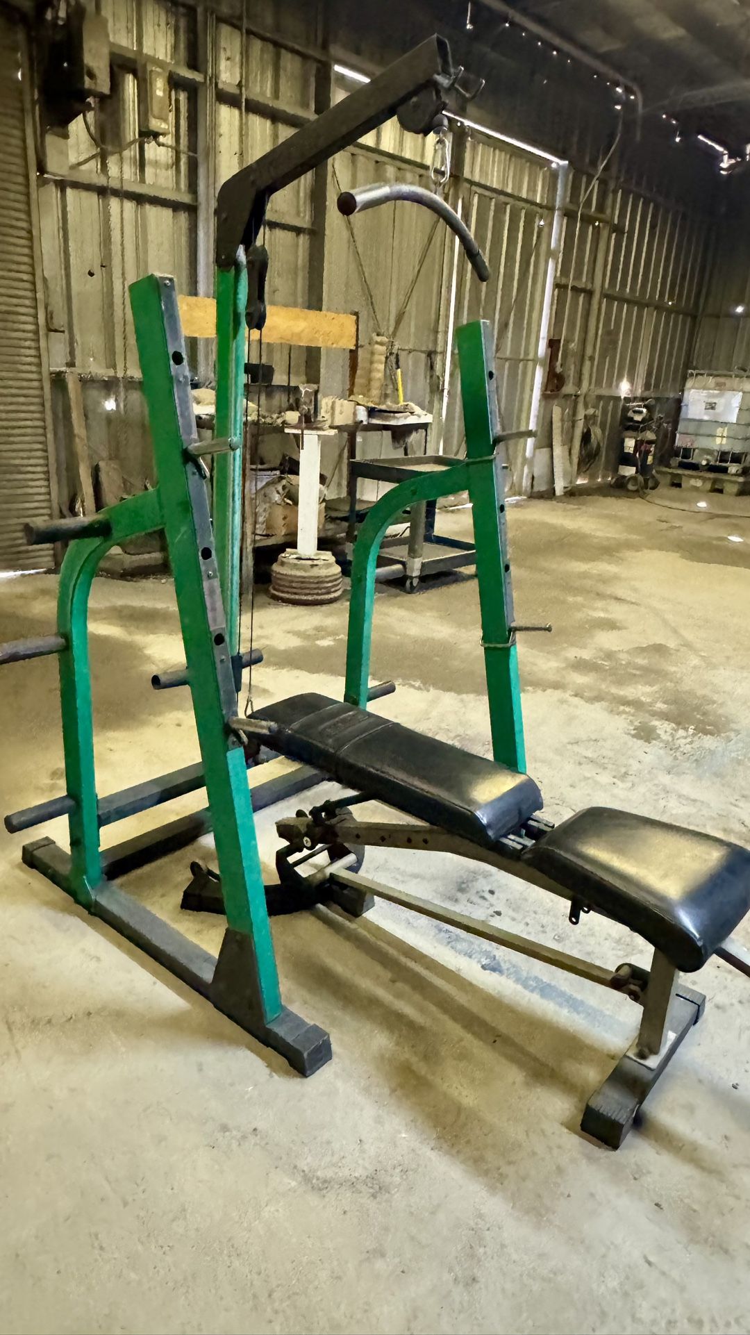 Nautilus Power Rack With Lat Pulldown Half Rack Squat With Adjustable Weight Bench