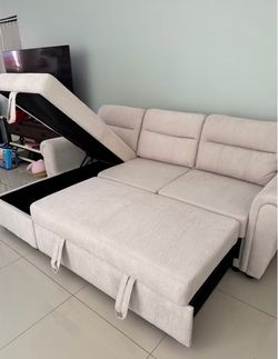 Sectional Sleeper Sofa with Storage Chaise