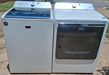 Maytag Super Capacity top loading washer and dryer