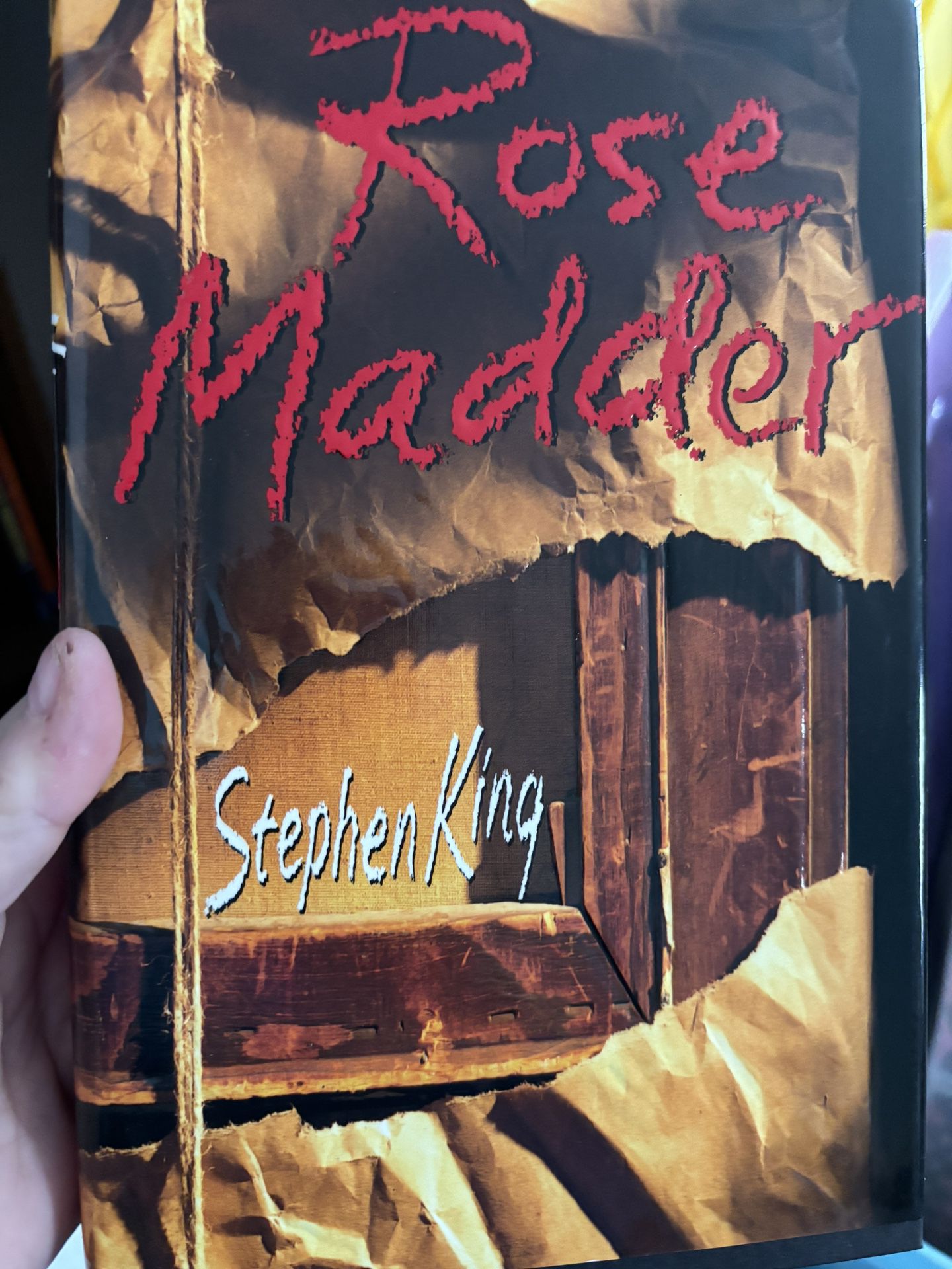 Stephen King Rose Madder hard back book 