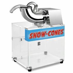 Snow Cone Machine with Clear Cabinet