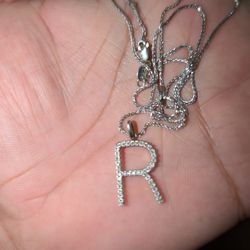Diamond Pendant "Letter R"