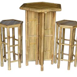 Tiki Bar Stools With Bar Table  New In The Box Price Is Firm