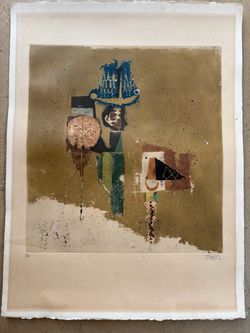 Johnny Friedlaender Color Aquatint Etching