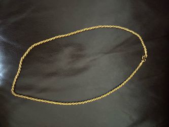 Solid 22K Rope Chain