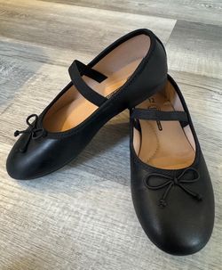 Wonder Nation Girls Bow Ballet Dress Shoes size 12