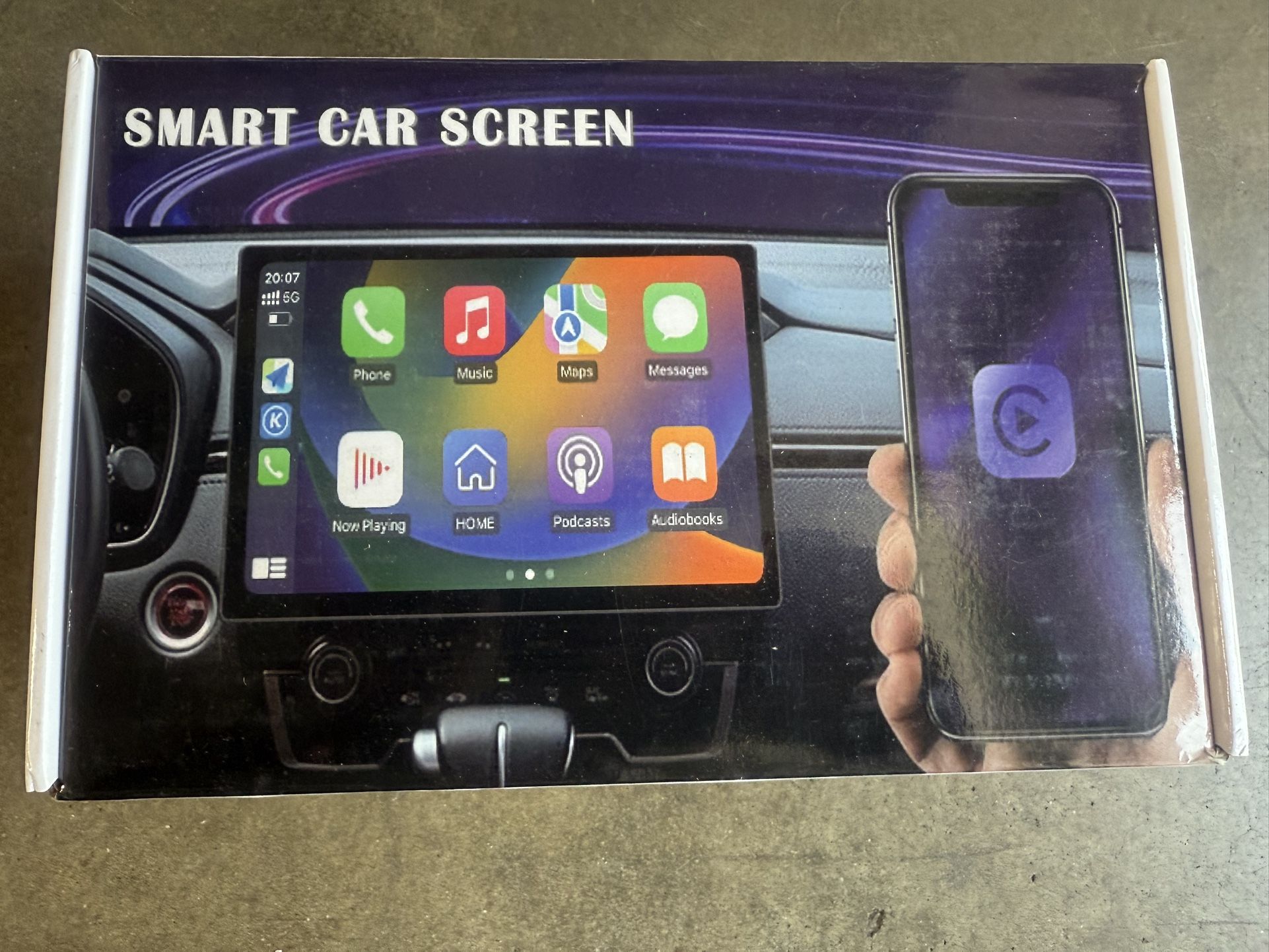 Portable Wireless Apple CarPlay and Android Auto Car Radio Stereo 7 inches IPS Touchscreen Multimedia Player & Bluetooth 5.0 Audio Hands Free Calling