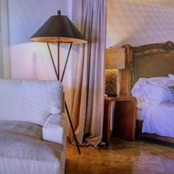 Tall Upright Iron Lamps - Pair