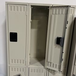 Lockers 6x 36”x12”x12” Cubbies With Hooks