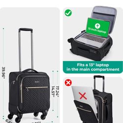 BAGSMART Underseat Carry On luggage Airline approved