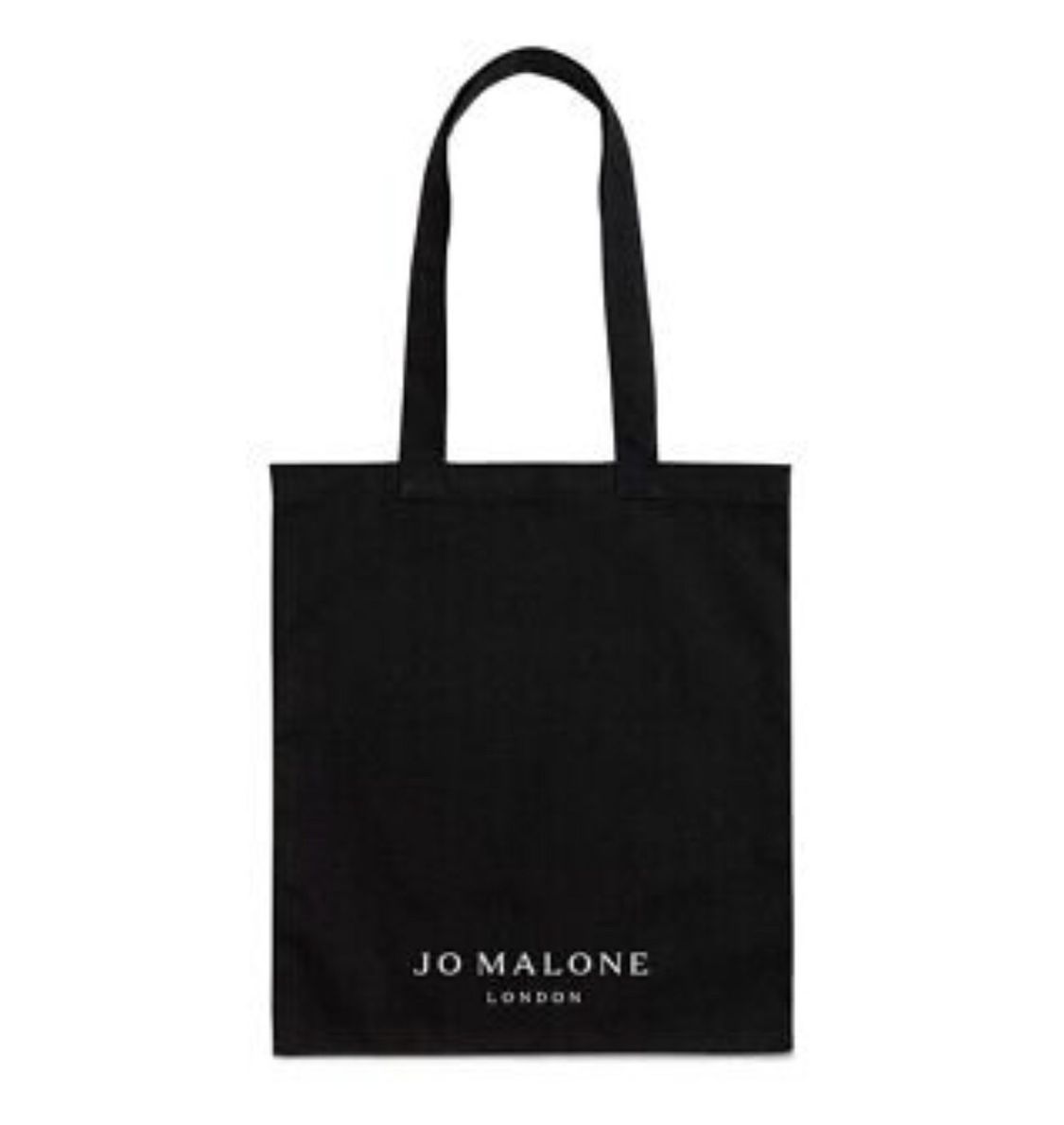 JO MALONE black canvas cotton tote Bag medium shopper purse 13.5" x 15.5" NEW