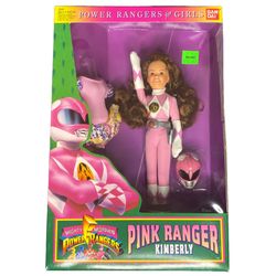 Vintage POWER RANGERS FOR GIRLS Kimberly Pink Action Figure 1994 Sealed Bandai