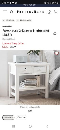 Pottery Barn Bedside Table 