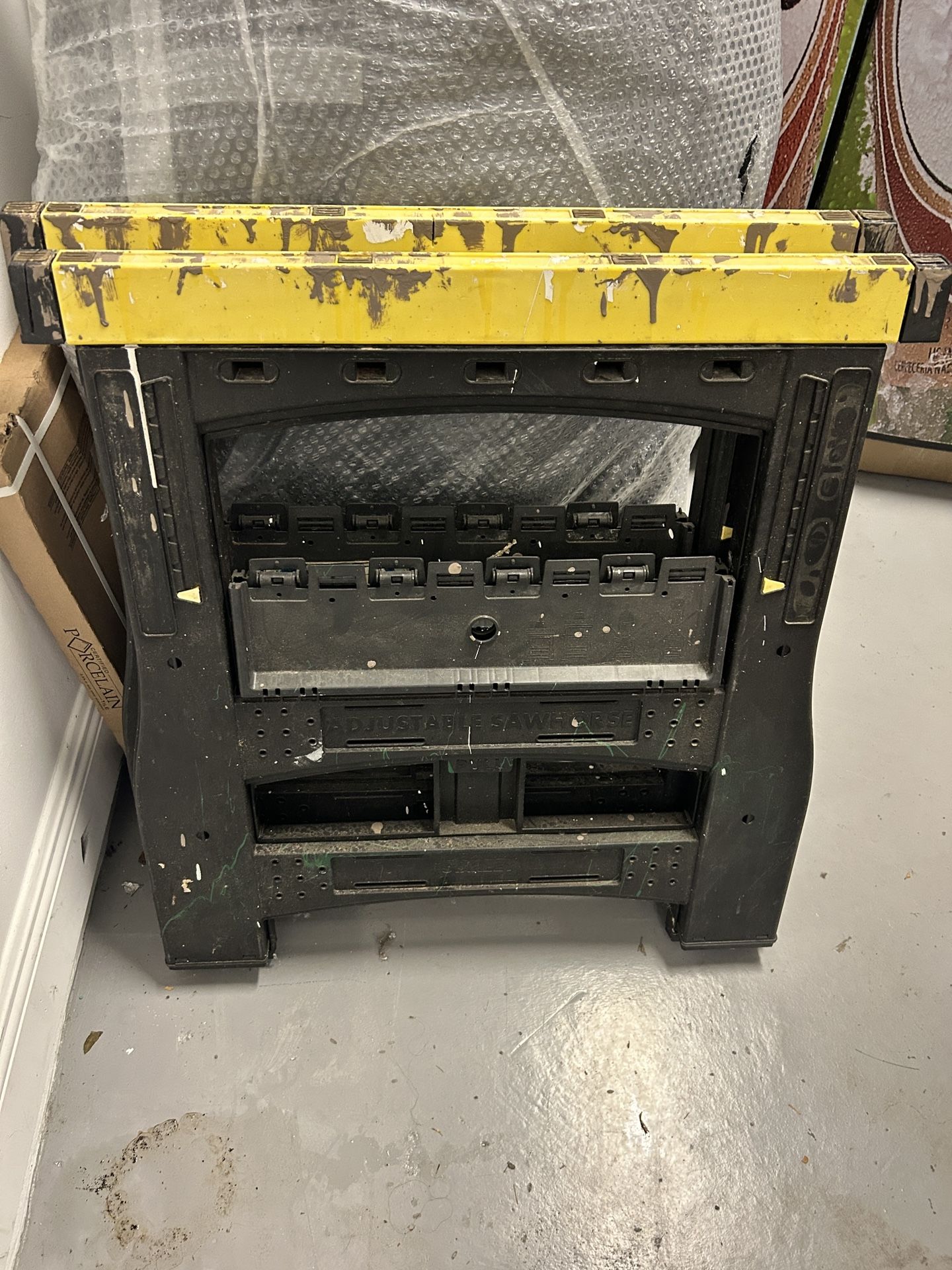 PAIR OF STANLEY ADJUSTABLE SAW HORSES