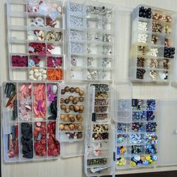 Jewelry Making Starter Kit – Beads, Stones, Cords & Displays (All Included)