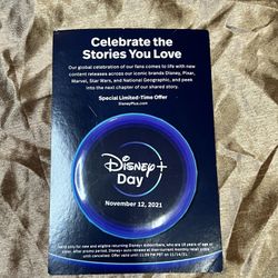 Disney + Plus Day Commemorative Button Pin special limited time offer Disneyland