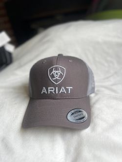 Grey Ariat Trucker Hat 