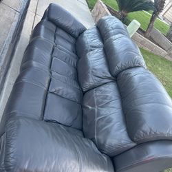 Reclining Leather Sofa 