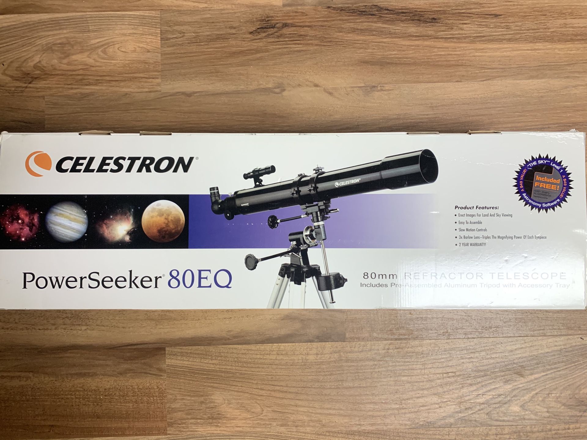Celestron PowerSeeker 80mm Refractor Telescope